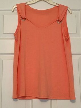 Women's Coral Sleeveless Ring-Detail Tank Top